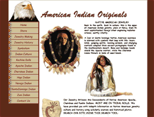 Tablet Screenshot of americanindianoriginals.com